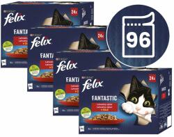 FELIX FELIX Fantastic selecție de pliculețe delicioase în gelatină - multe pliculețe 96 x 85 g
