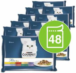 Gourmet Gourmet Perle Duo hrană la plic pentru pisici, amestec de carne 48 x 85 g