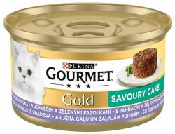Gourmet Conservă Gourmet GOLD - Tort savuros cu miel și fasole verde, 85g
