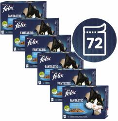 FELIX Pockets FELIX Fantastic selecție cu somon, plătică, ton și cod 72 x 85 g