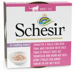 Schesir Schesir cat ton și pui cu orez în suc propriu 85 g