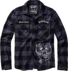 Brandit Карирана тениска Brandit Motörhead с дълъг ръкав, черно-сиво (61005.28)