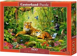 Castorland Puzzle Castorland din 500 de piese - Majestatea Sa - Tigrul (B-53711)