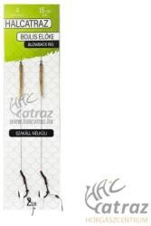 Halcatraz Blowback Rig Szakáll Nélküli Horoggal Méret: 4 - Halcatraz Előköttött Pontyozó Horog Fonott Zsinórral (HC90483)