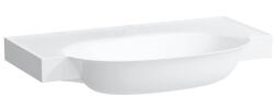 Laufen THE NEW CLASSIC Alsószekrényre illeszthető mosdó csaplyuk nélkül, túlfolyónyílás nélkül, túlfolyócsatorna nyílása nélkül a lefolyószelepben, Fehér LCC bevonattal H8138554001421 (H8138554001421)