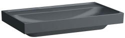 Laufen MEDA Mosdó, 80 cm, csiszolt alsó felülettel túlfolyónyílás nélkül, csaplyuk nélkül, Graphite matt H8161177581121 (H8161177581121)