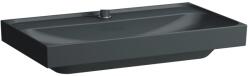 Laufen MEDA Mosdó, 80 cm, csiszolt alsó felülettel három csaplyukkal, túlfolyónyílás nélkül, Graphite matt H8161177581581 (H8161177581581)
