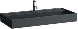 Laufen Kartell LAUFEN Mosdótál, alsó felülete csiszolt túlfolyónyílás nélkül, egy csaplyukkal, Graphite matt H8163377581111 (H8163377581111)