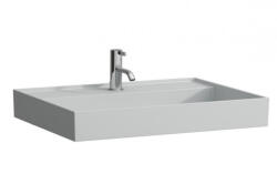 Laufen Kartell LAUFEN Mosdótál, alsó felülete csiszolt túlfolyónyílás nélkül, egy csaplyukkal, Matt szürke H8163377591111 (H8163377591111)