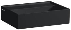 Laufen Kartell LAUFEN Mosdótál, alsó felülete csiszolt túlfolyónyílás nélkül, csaplyuk nélkül, Fekete matt H8183307161121 (H8183307161121)