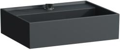 Laufen Kartell LAUFEN Mosdótál, alsó felülete csiszolt túlfolyónyílás nélkül, csaplyuk nélkül, Graphite matt H8183307581121 (H8183307581121)