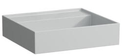 Laufen Kartell LAUFEN Mosdótál, alsó felülete csiszolt túlfolyónyílás nélkül, csaplyuk nélkül, Matt szürke H8183307591121 (H8183307591121)