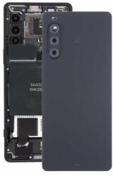  tel-szalk-19297055910 Gyári akkufedél hátlap, kamera lencse - burkolati elem Sony Xperia 10 V, Fekete (tel-szalk-19297055910)