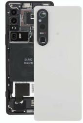 A5060594A Gyári akkufedél hátlap, kamera lencse - burkolati elem Sony Xperia 1 V, Ezüst (A5060594A)