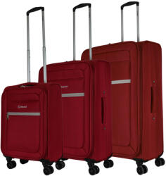 Benzi BZ5756 bordó 4 kerekű 3 részes bőrönd szett (BZ5756-szett-bordo)