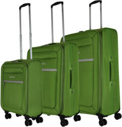 Benzi BZ5756 zöld 4 kerekű 3 részes bőrönd szett (BZ5756-szett-zold)