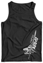 DRAGOWA férfi ujjatlan trikó Myles, fekete 160g/m2