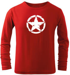 DRAGOWA Gyerek hosszú ujjú póló Star, piros