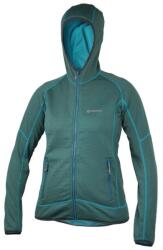 Warmpeace Rigby Lady Zip kapucnis pulóver, türkiz zöld