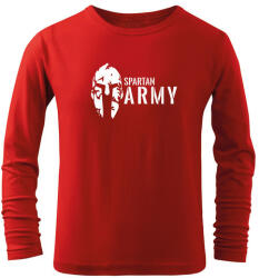DRAGOWA Gyerek hosszú ujjú póló Spartan army, piros