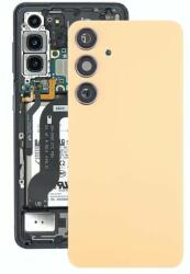 tel-szalk-19297055873 Samsung Galaxy S24 Plus Sárga akkufedél, hátlap, hátlapi kamera lencse (Amber Yellow) (tel-szalk-19297055873)