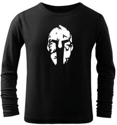 DRAGOWA Gyerek hosszú ujjú póló Spartan, fekete