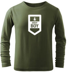 DRAGOWA Gyerek hosszú ujjú póló Army boy, oliva
