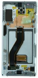 GH82-20838A Samsung Galaxy Note10 Plus fehér OEM LCD kijelző érintővel kerettel, előlap (GH82-20838A)