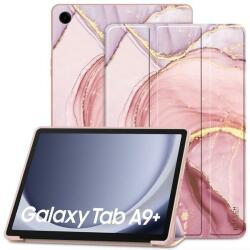 Tech-Protect TP1691 Tech-Protect Smartcase Samsung Galaxy Tab A9 Plus tok, színes (Marble) (TP1691)
