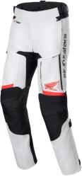 Alpinestars Pantaloni motocicletă Alpinestars Bogota PRO Drystar Honda gri deschis-roșu fluo-negru (AIM110-414)