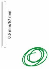 Junior Reîncărcare metal R1004 (pentru pixuri cu 4 culori) 0, 5 mm - verde