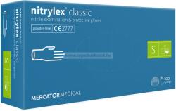Mercator Medical nitrylex classic blue nitril púdermentes kesztyű S 100db