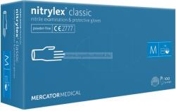 Mercator Medical nitrylex classic blue nitril púdermentes kesztyű M 100db