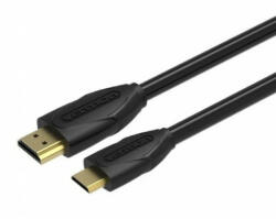 Vention mini HDMI/M -> HDMI/M, (fekete) 1m, kábel (VAA-D02-B100)