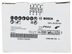 Bosch Fiber köszörűkorong R574, Best for Metal D = 125 mm; G = 80, 2608606734 (2608606734)