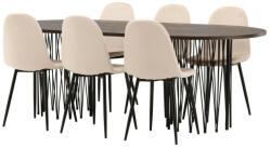  Étkezőgarnitúra Dallas 4062 (Bézs + Fekete)