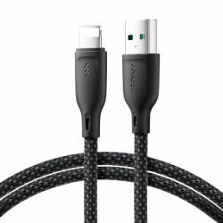 JOYROOM Multi-Color USB-A - Lightning Kábel - 1m 3A - Fekete (SA34-AL3)