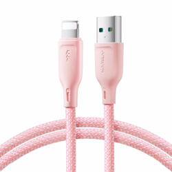 JOYROOM Multi-Color USB-A - Lightning Kábel - 1m 3A - Pink (SA34-AL3)