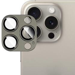 IMAK FULL METAL COVER Sticlă pentru Apple iPhone 15 Pro / 15 Pro Max cameră gri