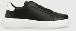 Calvin Klein bőr sportcipő LOW TOP LACE UP LTH fekete, HM0HM01016 - fekete Férfi 45