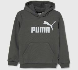 PUMA gyerek felső szürke, nyomott mintás, kapucnis - szürke 110 - answear - 11 990 Ft