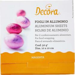 Decora Fólia csokoládé csomagolásához - piros 10x10cm 150db - Decora (0796207)