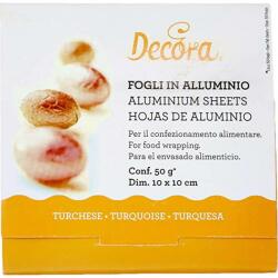 Decora Csokoládé csomagoló fólia - narancssárga 10x10cm 150db - Decora (0796208)