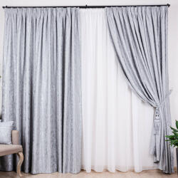 Hiko Set 2 draperii Hiko IMPERIAL SHADOW gri, cu rejansa (10014361)