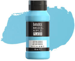Liquitex Basics Fluid akrilfesték, 118 ml - 770, light blue permanent