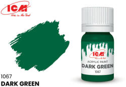 ICM GREEN Dark Green bottle 12 ml (1067)