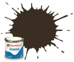 Humbrol Enamel Paint 010 Dark Brown, Glossy 14 ml (AA0117)