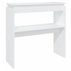 vidaXL Fehér forgácslap tálalóasztal 80 x 30 x 80 cm (808314)