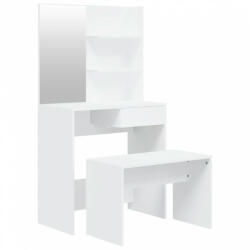 vidaXL Fehér fésülködőasztal-szett 74, 5x40 x 141 cm (3114139) - plaza8
