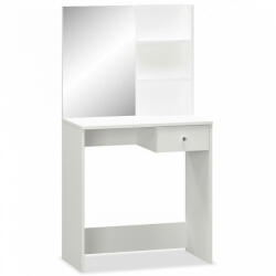 vidaXL Fehér faforgácslap öltözőasztal 75 x 40 x 141 cm (244861) - plaza8